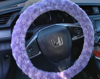 Lavender Steering wheel cover / Purple wheel cover / Mink wheel cover