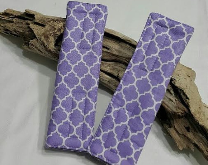 Culture in Nature Purple Car Seat Belt Cover 7''x12.6'' (Pack of 2)