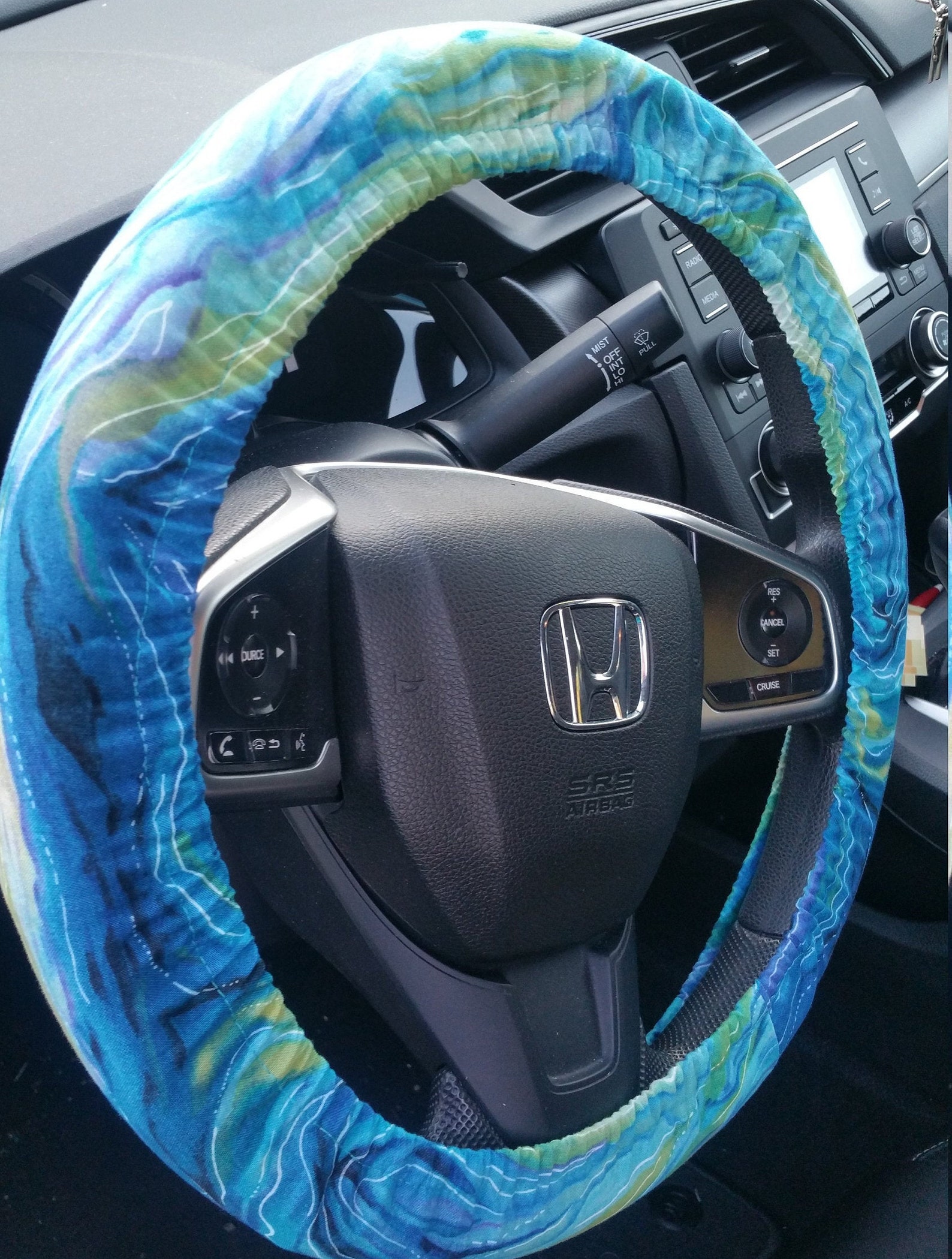 Steering Wheel Cover Ocean Blue Pattern Wheel Cover / Car Etsy Singapore