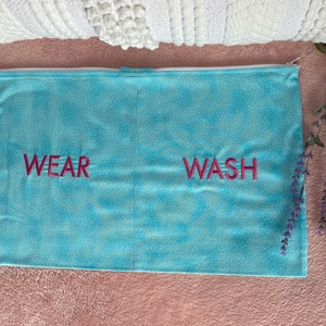 Lavender or Blue Lingerie Travel bag / Wear and wash Laundry bag/ Girls gift idea / Hostess  gift idea / Birthday gift / Travel Lingerie Bag