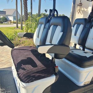 Golf Cart Seat Cover for Evolution brand - Custom Golf Car Seat Covers - Evolution Golf Cart Seat Covers - Removable Golf Cart Seat Covers afbeelding 4