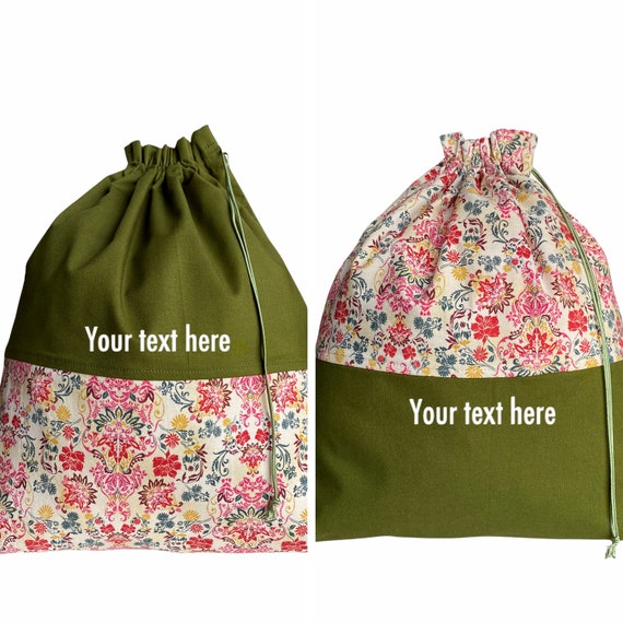 Personalized Travel Embroidery Laundry Bag Travel Laundry Bag