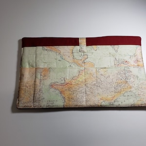 Travel Visor Holder /Car organizer / Visor organizer/ white and red organizer/Hostess gift idea/car accessories.