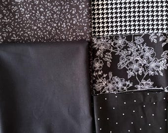 Black solid steering wheel cover / black & white floral/Black  white polka dots , women's wheel cover / Classic wheel cover.