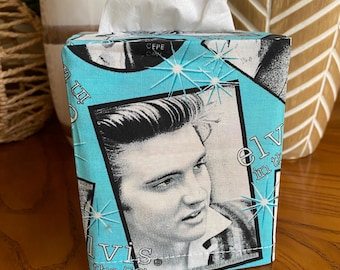 Cotton Tissue Box Cover. Square Tissue box cover. Tissue Box Cover. Fabric Tissue Cover. Celebrity Theme. Famous People.