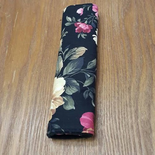 Black Floral Seat Belt Covers / Soft Seat Belt Cover / Etsy