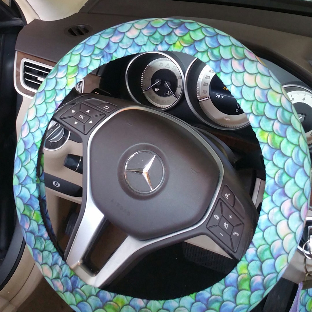 Mermaid steering wheel cover discount