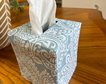 Canvas Tissue Box Cover. Square Tissue box cover. Tissue Box Cover. Fabric Tissue Cover. Modern Tissue Box Cover. Fun Print Tissue Box Cover
