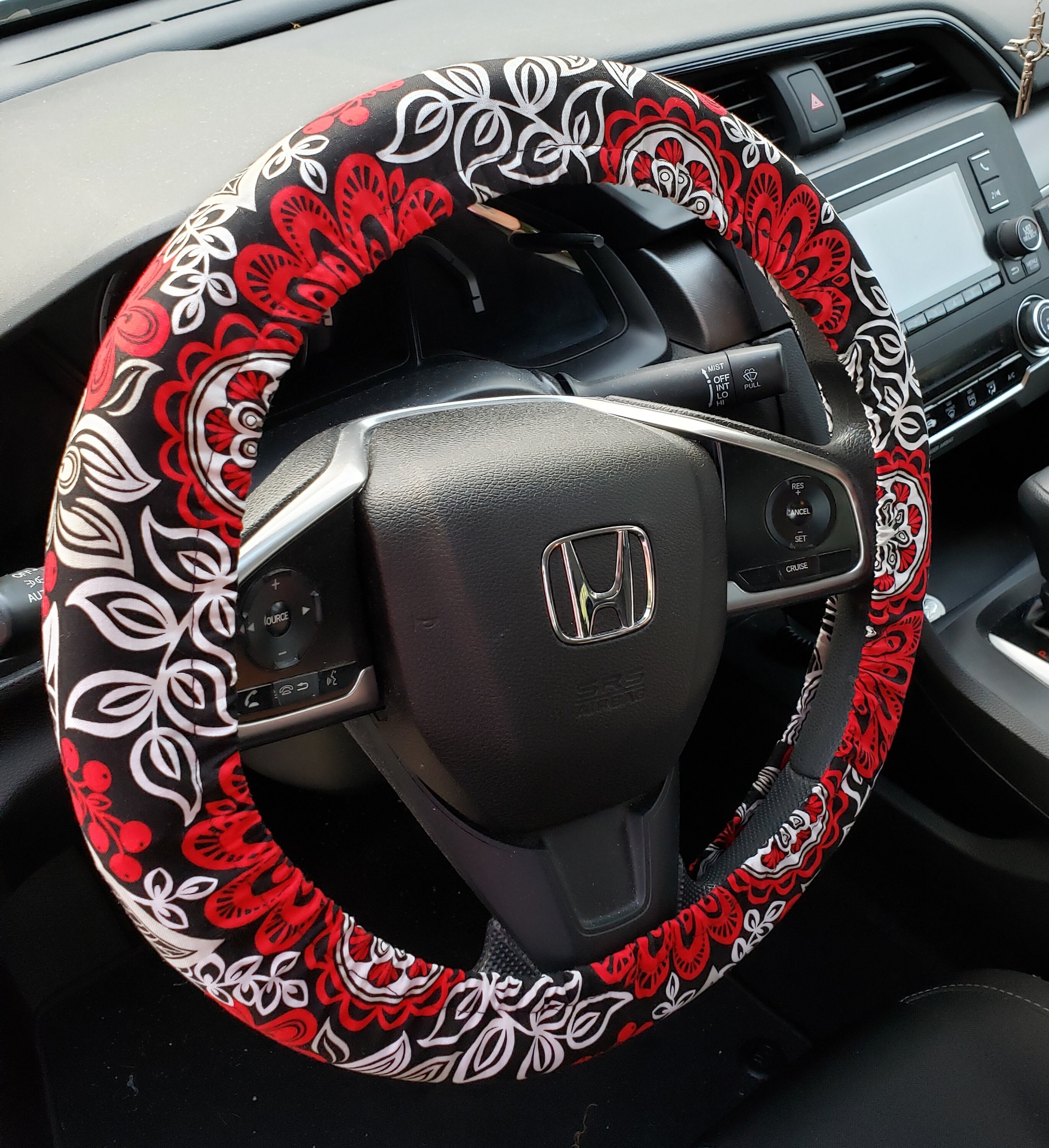 Red Hues Steering Wheel Covers Cotton Steering Wheel Covers Etsy
