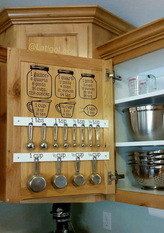 Hanging Measuring Cup and Spoon Organizer