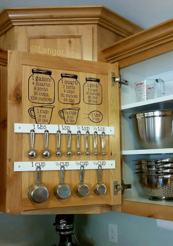 Hanging Measuring Cup and Spoon Organizer