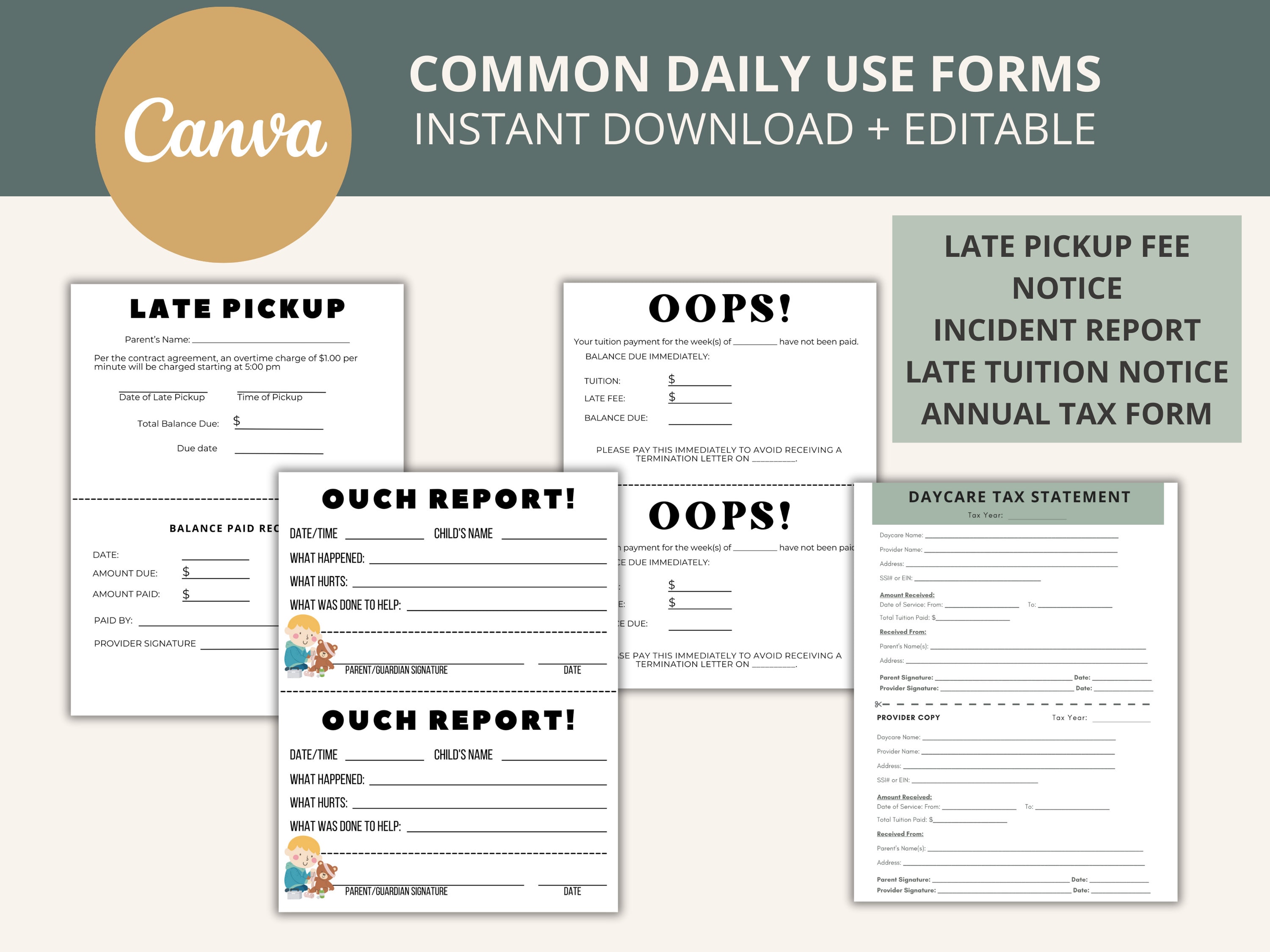 Parent Contracts For Home Daycare Free Printable