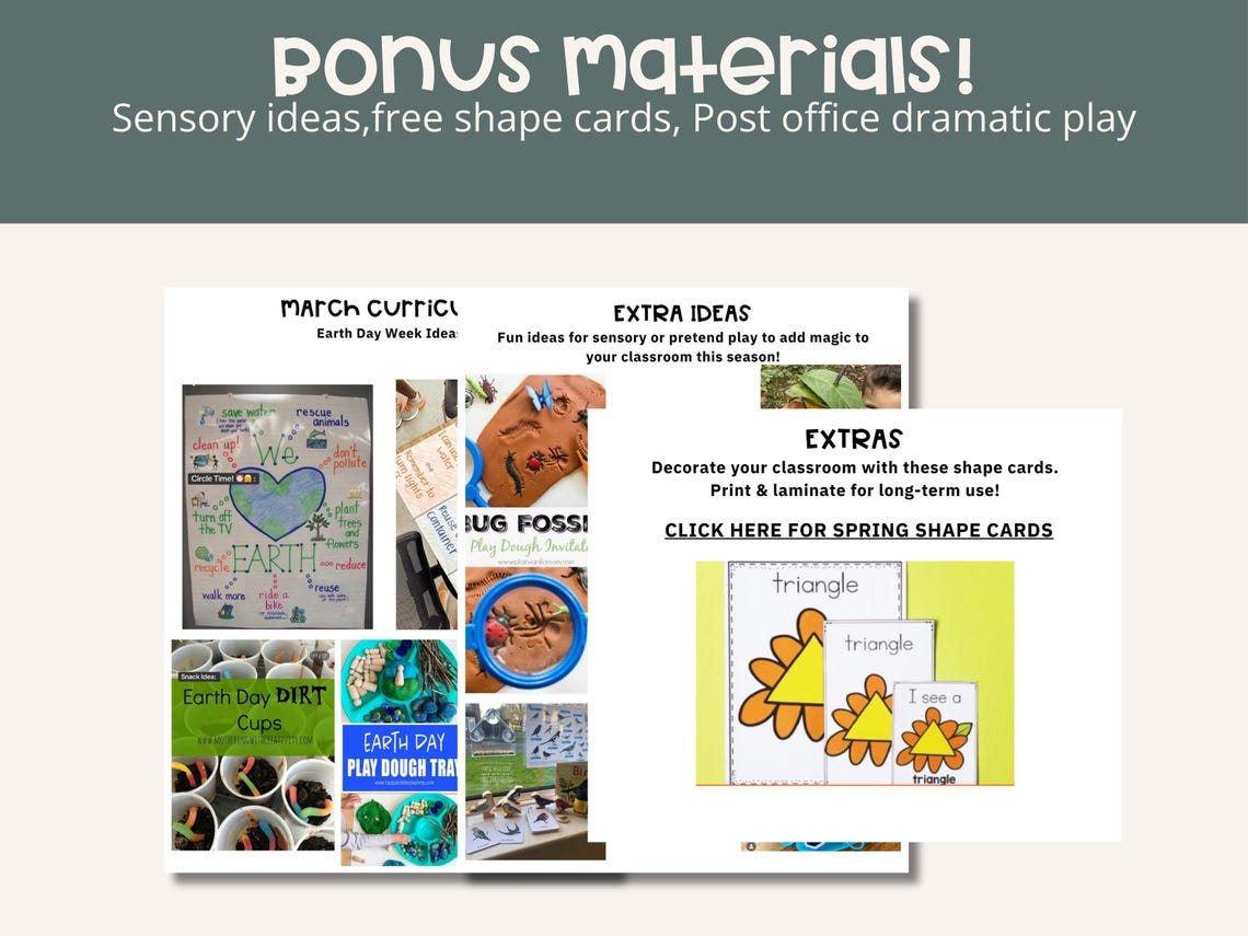APRIL Preschool Curriculum / Daycare / Preschool / Prek / Lesson Plan ...