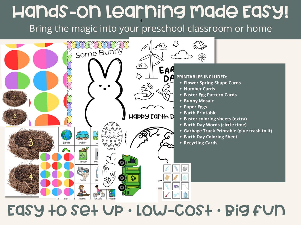 APRIL Preschool Curriculum / Daycare / Preschool / Prek / Lesson Plan ...