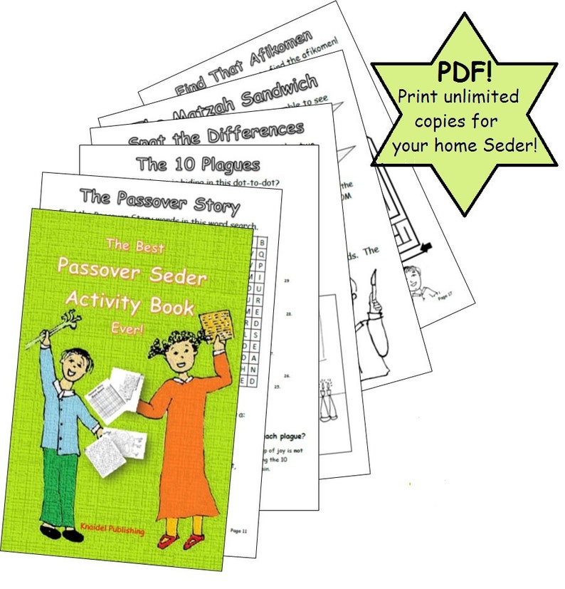 Printable - The Suitable Pover Seder Recreation Reserve At any time - 24-web site booklet that follows alongside with your Pesach Seder picture relating to Children's Passover Seder Printable known as Printable - The Least complicated Pover Seder Match Reserve At any time - 24-website page booklet that follows alongside with your Pesach Seder