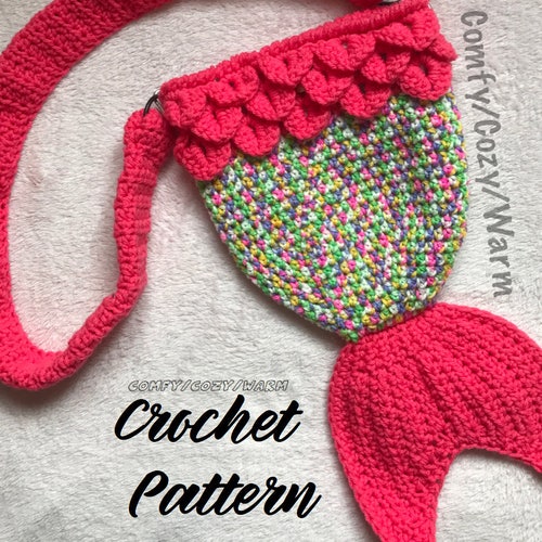 Mermaid Tail Bag Crochet Pattern Only Etsy