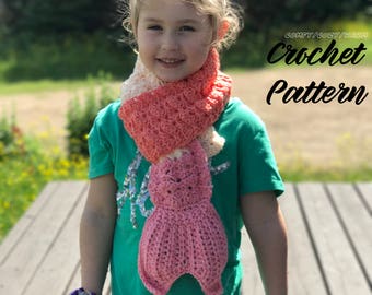 Pattern - Mermaid Tail Scarf - Crochet PATTERN ONLY