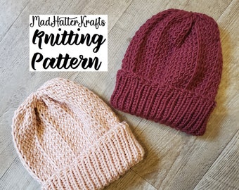 Northern Gale Beanie - Knitting Pattern ONLY