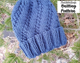 Tempest Toque Knitting PATTERN - adult