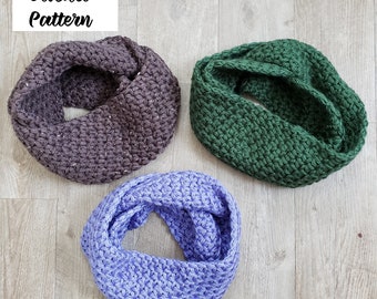 Galileo Infinity Scarf - crochet PATTERN only