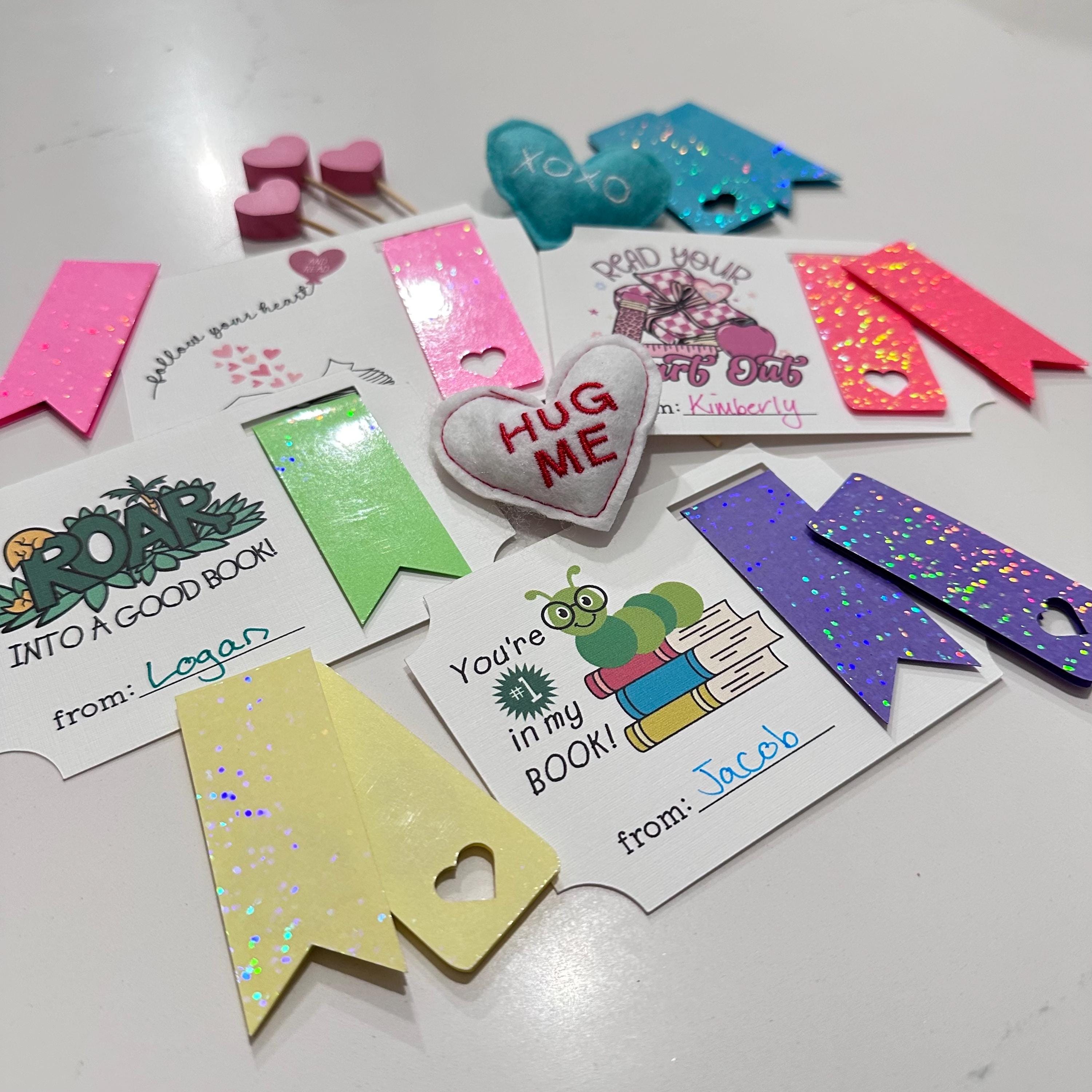 Valentine’s Card: You’re Number 1 in My Book Favor Card and Magnetic ...