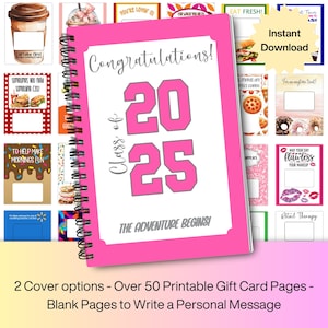 Middelbare school cadeaukaart afstuderen boek afdrukbare direct downloaden | Afstudeercadeau middelbare school | Overlevingspakket voor universiteit | College zorgpakket