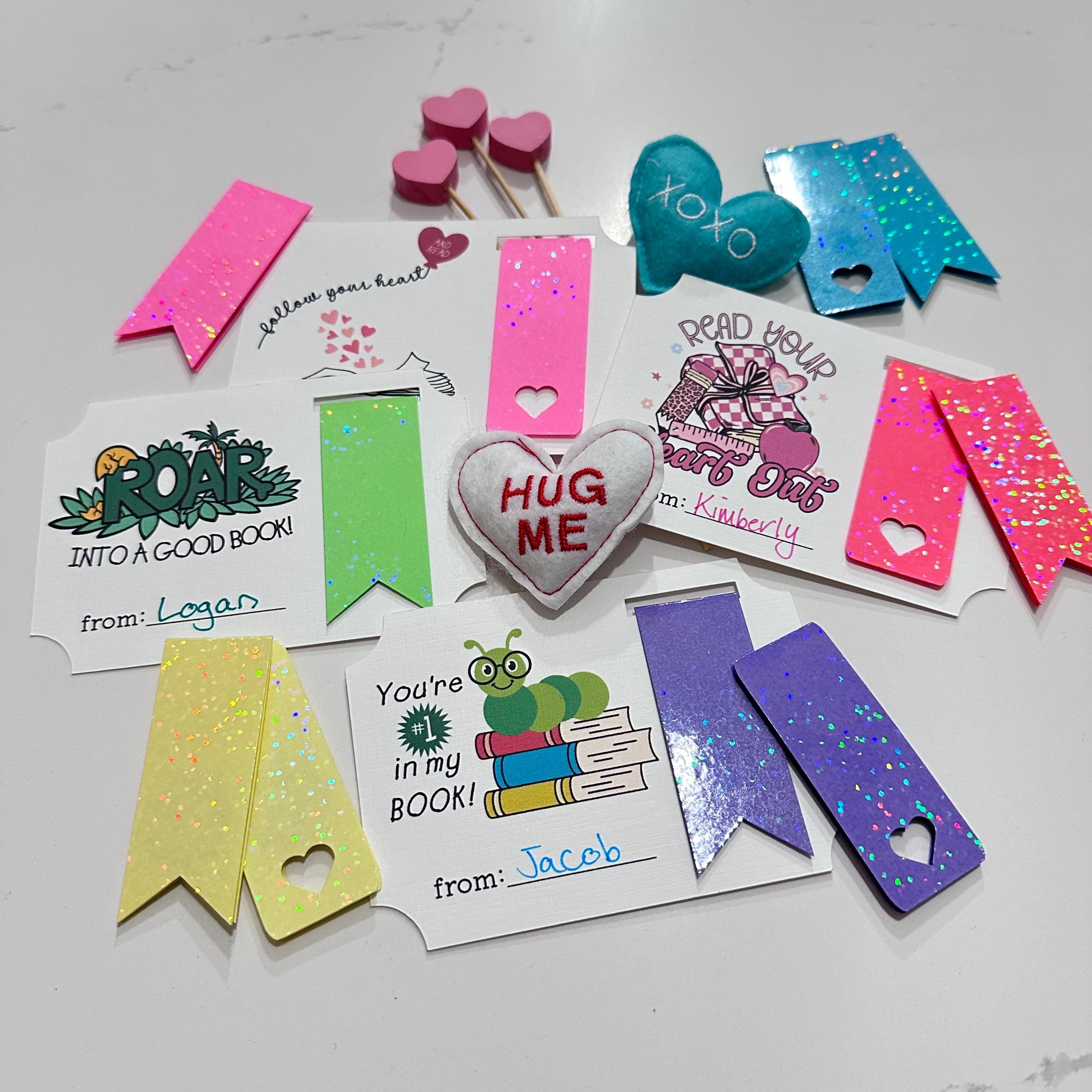Valentine’s Card: You’re Number 1 in My Book Favor Card and Magnetic ...