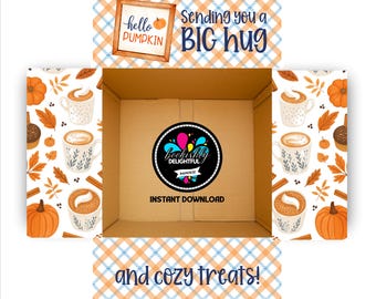 Hello Pumpkin Fall Care Package Labels: Cozy Treats (Instant Download)