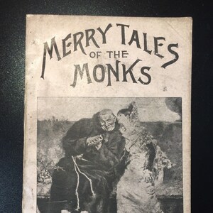 Merry Tales of the Monks, Stephalius, 1891, Paperback, Rare