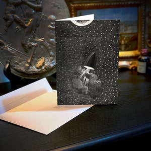 Viaje a la Luna, Conjunto de Tarjetas de Felicitación/Tarjetas de Notas, Con Sobres Blancos, 5in x 7in