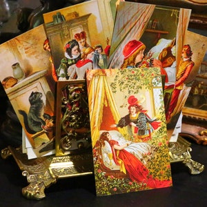 Contes de fées classiques de Carl Offterdinger, jeu de cartes postales/cartes de voeux, design exclusif, 6 motifs, 12 cartes