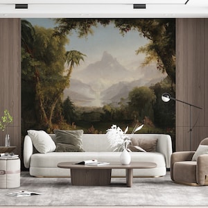 The Garden of Eden by Thomas Cole, Washable & Repositionable Self-Adhesive Vinyl Wall Mural, Available in Multiple Sizes