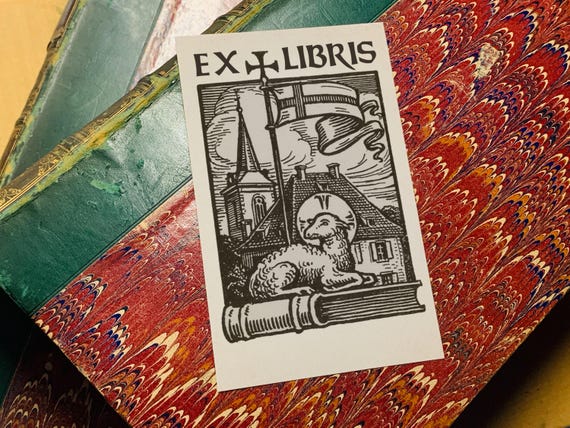 Lamb of God, Personalized Christian Ex-libris Bookplates, Crafted