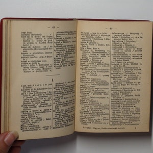 Dutch and Polish Vintage Dictionary, Neufelds Worterbucher, Peter Parylak, c1917 image 9