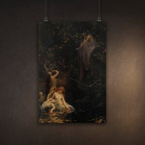 Fairies at the Spring by Max Pirner, Premium Museum Quality Poster, Available in Multiple Sizes