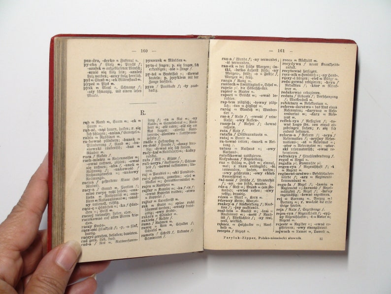 Dutch and Polish Vintage Dictionary, Neufelds Worterbucher, Peter Parylak, c1917 image 8