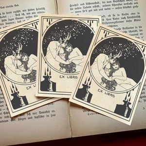 Satyr And Nymph Personalized Erotic Ex libris Bookplates Crafted On 