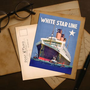 Postales de Majestic Cruises de White Star Line, disponibles en paquetes de 30 o 50, sin sobres, tarjetas planas de 11,6 x 15,8 cm