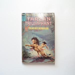 Tarzan, o Triunfante, Edgar Rice Burroughs, brochura, ilustrado, década de 1950