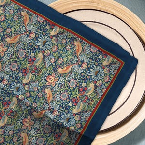 I ladri di fragole, tovaglioli di stoffa William Morris, aggiungi fascino alla tua tavola, 50,8 cm x 50,8 cm, set di 4 tovaglioli