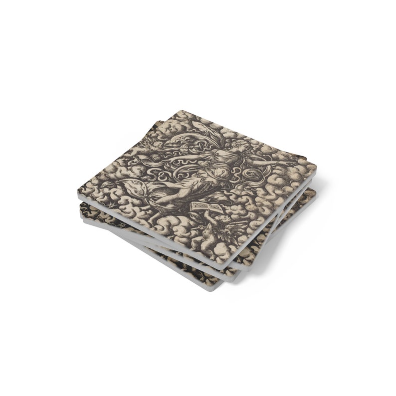 EbonNoir Musica by Virgil Solis Drink Coasters - Thumbnail 4