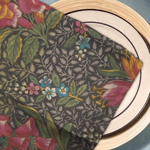 Toile de Jouy, tovaglioli in tessuto floreale, aggiungi un tocco di fantasia alla tua tavola, 50,8 cm x 50,8 cm, set di 4 tovaglioli