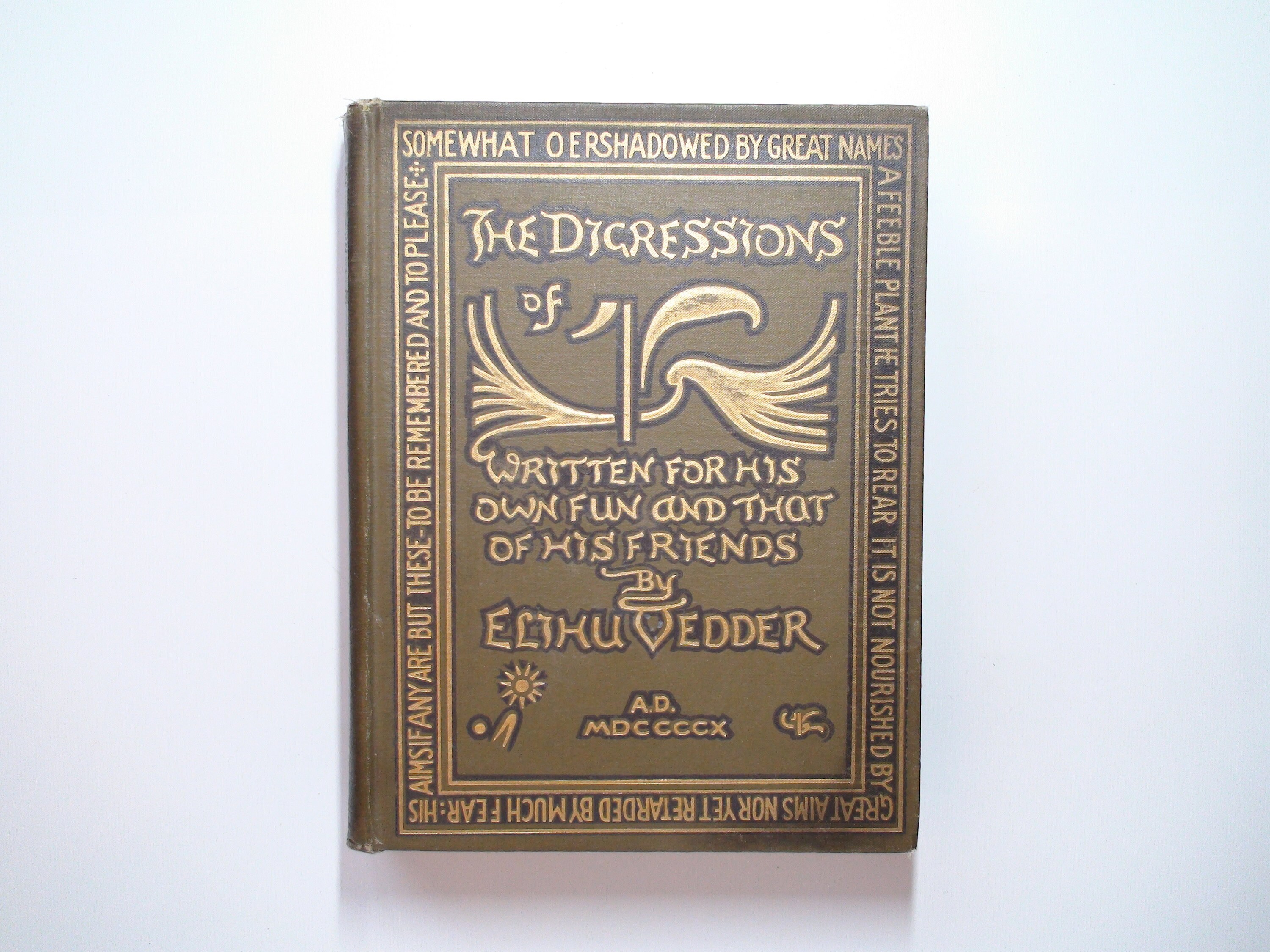 Les digressions de V, par Elihu Vedder, livres illustrés, 1re édition, 1910
