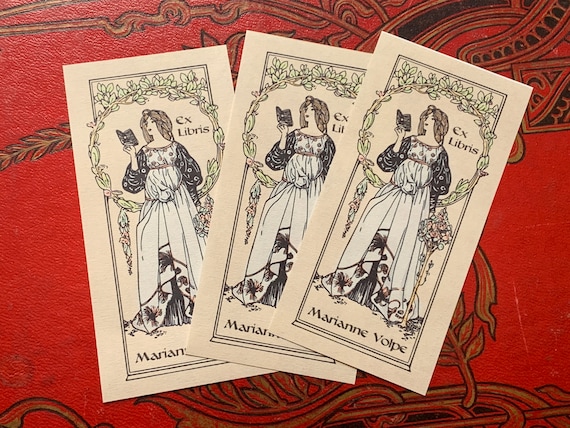 ex libris card sleeves Yucatan ( 54mm x 80 mm ) and free from PVC Ex Libris Bookplate Stamp -