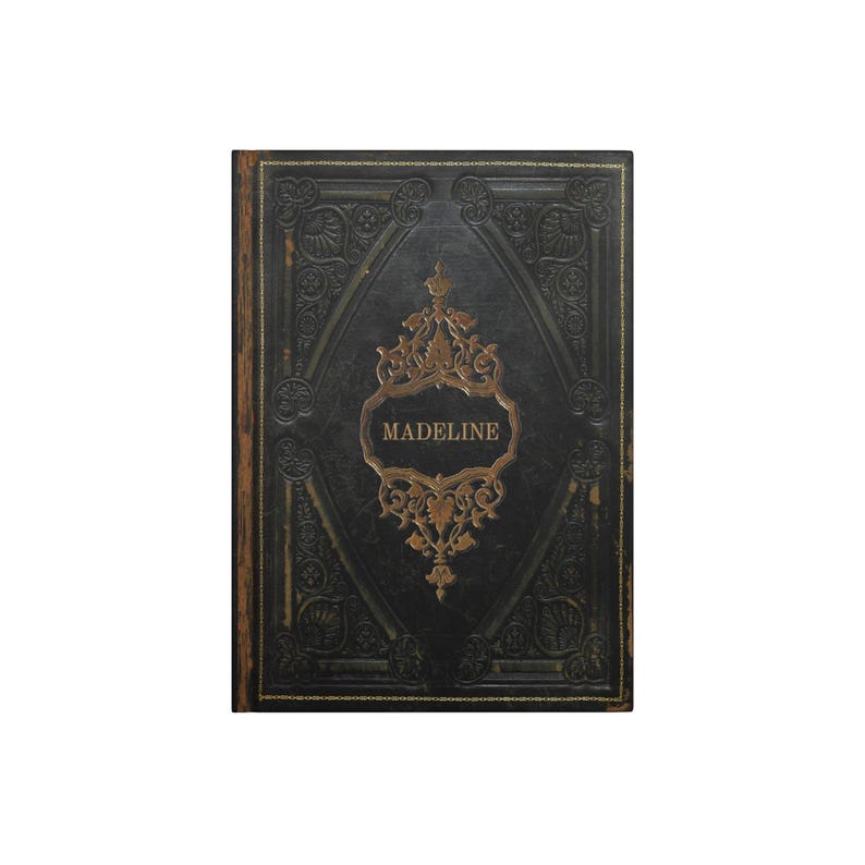 Dark Poetry Personalized Gothic Hardcover Lined Journal With 150 Perforated Pages image 2