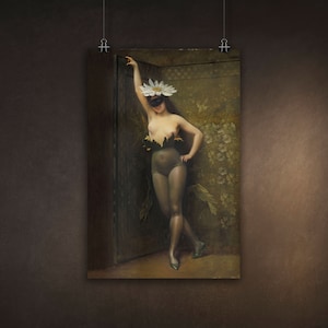 The Flower Woman by Albert Joseph Pénot, Museum Quality Dark Academia, Poster Print, Available in Multiple Sizes