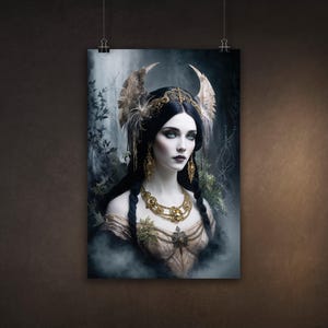 Freyja, Norse Goddess, Museum-quality Matte Poster Print, Available in Multiple Sizes