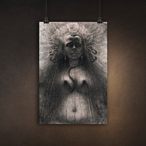 The Idol of Perversity by Jean Delville, c1875, Large Poster Print
