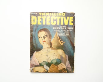Thrilling Detective, Pulp Magazine, Illustrated, 1st Ed, Summer 1953