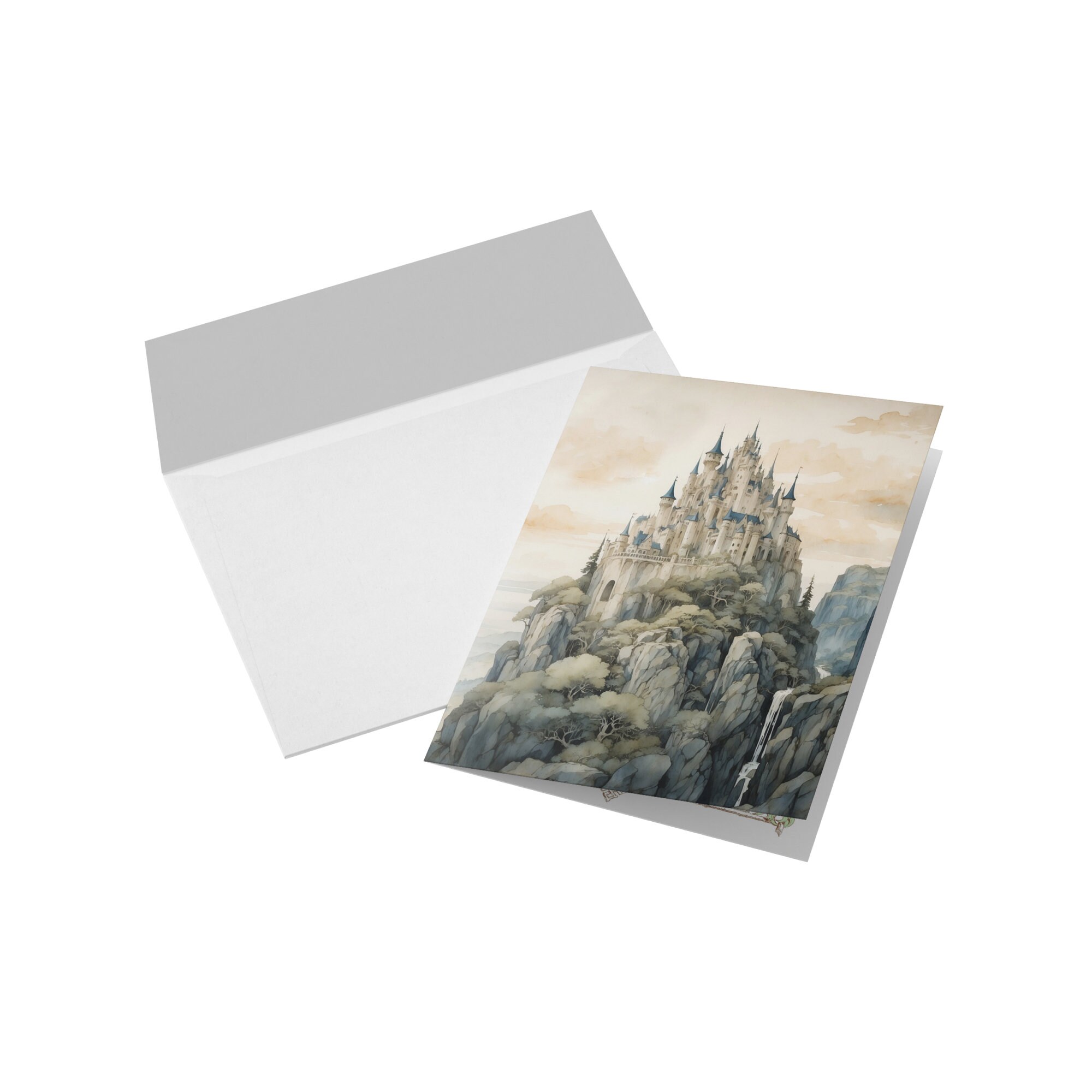 Fairytale Castle, Set of Greeting Cards/notecards, With White Envelopes ...